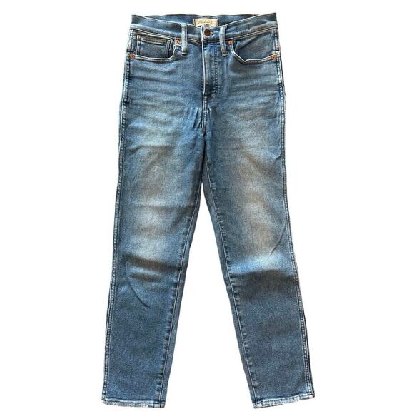 Women’s Madewell Medium Wash High Rise Stovepipe Skinny Jeans Size 26 - Picture 1 of 8